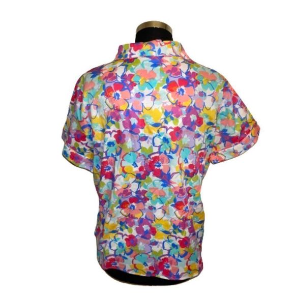 🆕Sleep Sense Floral Pajama Top size M - Picture 4 of 7
